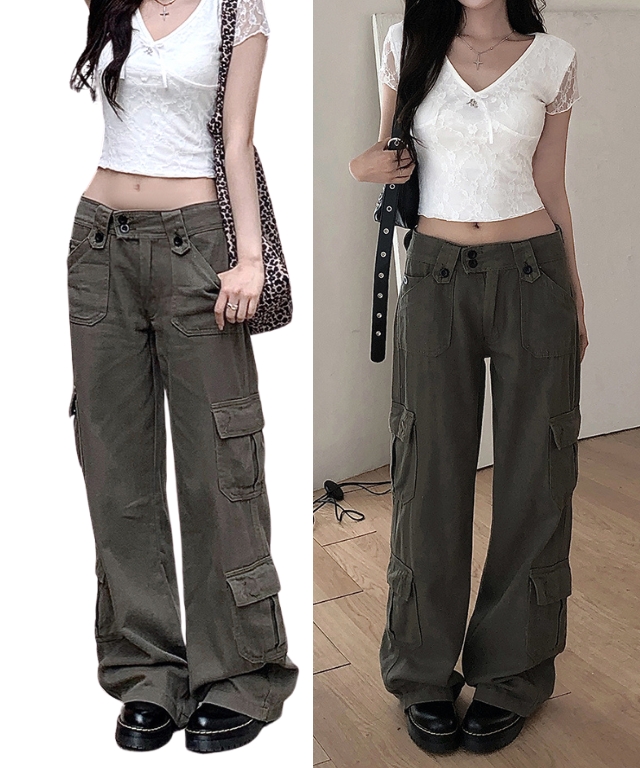 【DIESEL】Y2K カーゴパンツ　ローライズ ツーボタンローライズカーゴパンツ | レディースファッション通販 - DHOLIC