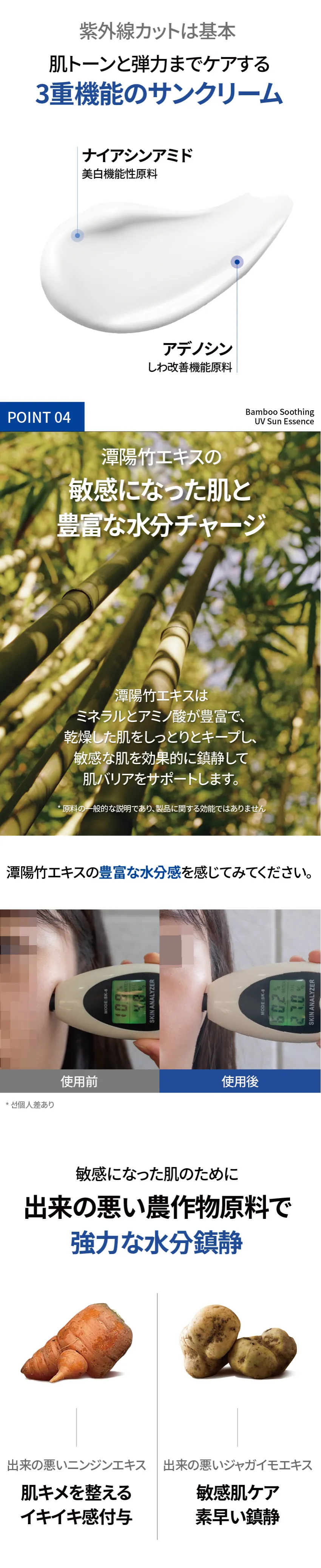 [サニコーン] バンブースージングUVエッセンスサンスクリーン | 詳細画像10