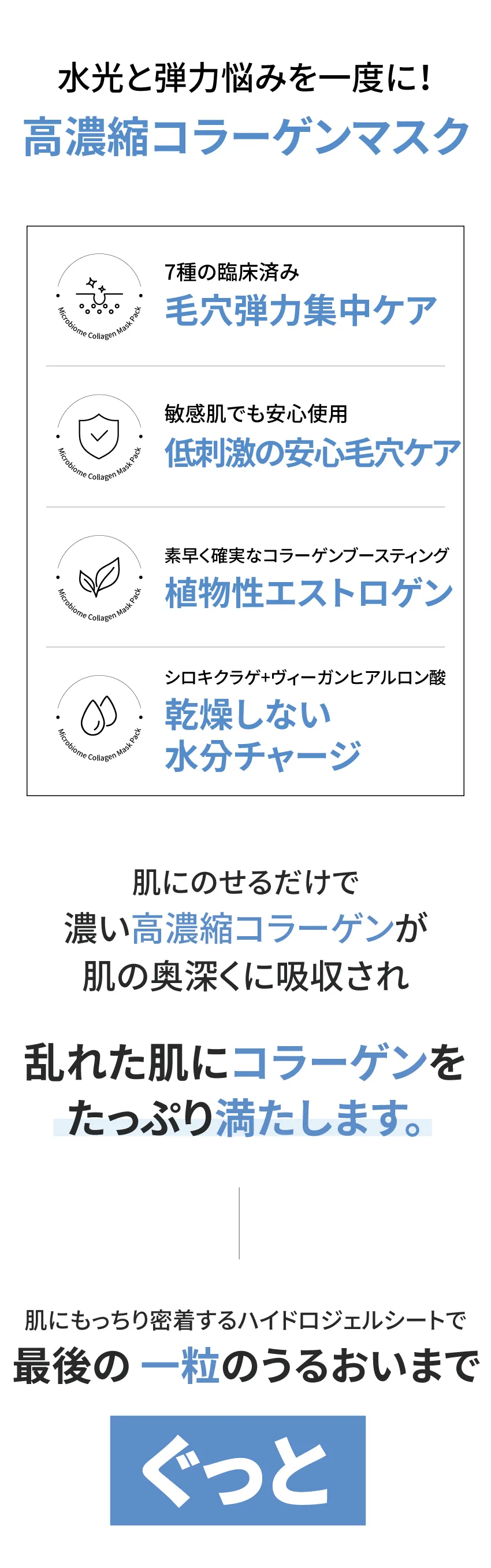 [サニコーン] マイクロバイオームコラーゲンマスク 4枚入 | 詳細画像6