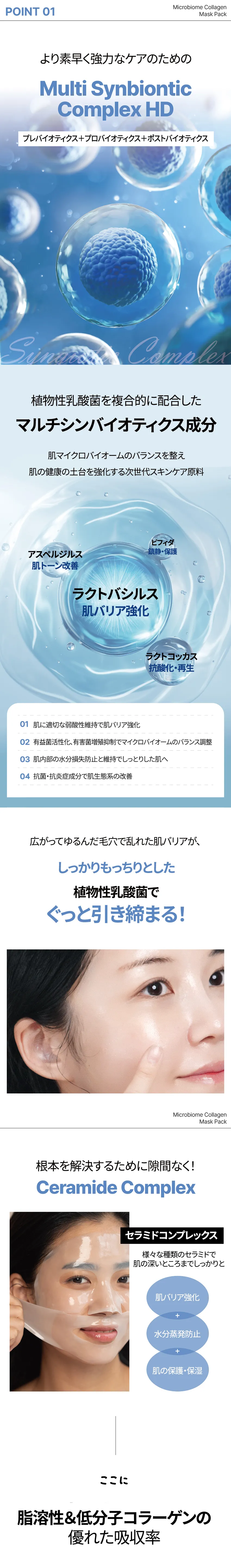 [サニコーン] マイクロバイオームコラーゲンマスク 4枚入 | 詳細画像9
