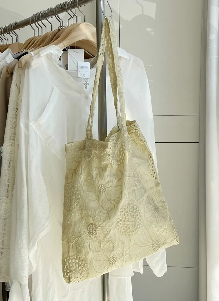 フラワー刺繍エコバッグ | whosbag | 詳細画像1