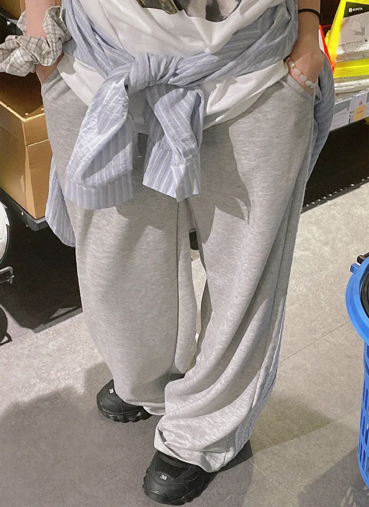 ワイド配色パンツ | naturalmind | 詳細画像1