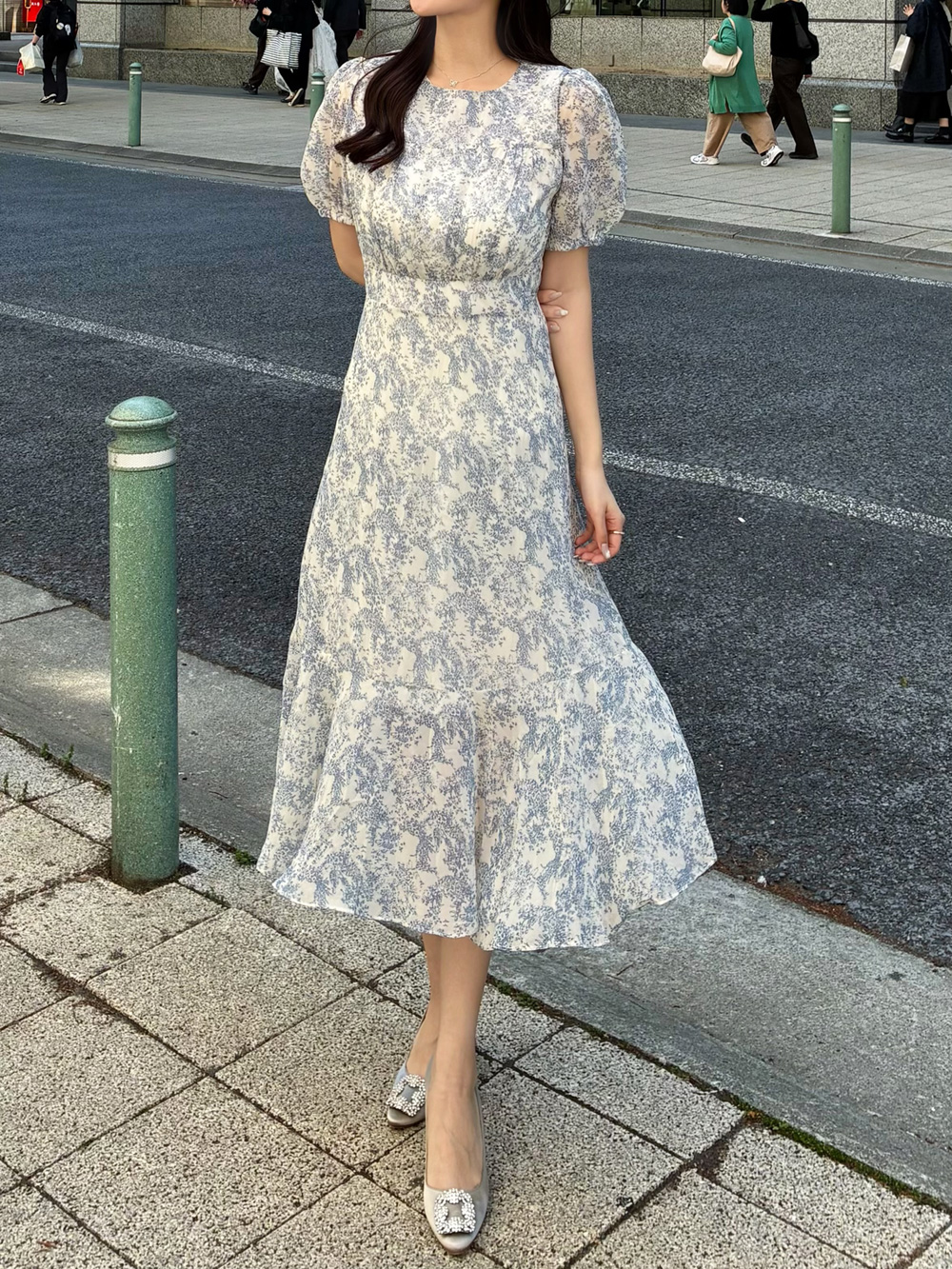 トワルドジュイ半袖ワンピース | 詳細画像6