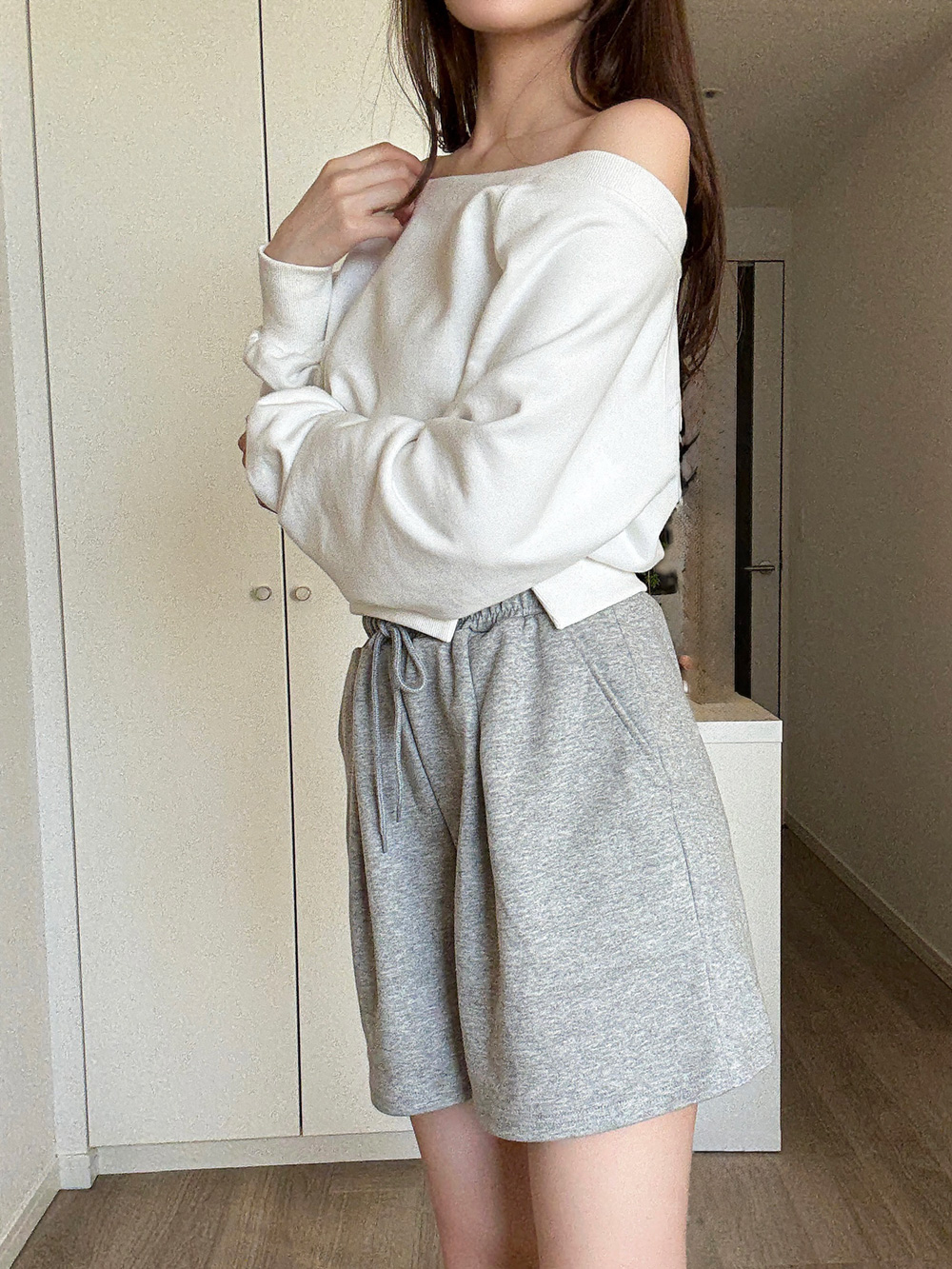 ウエストゴムスウェットショートパンツ | 詳細画像6