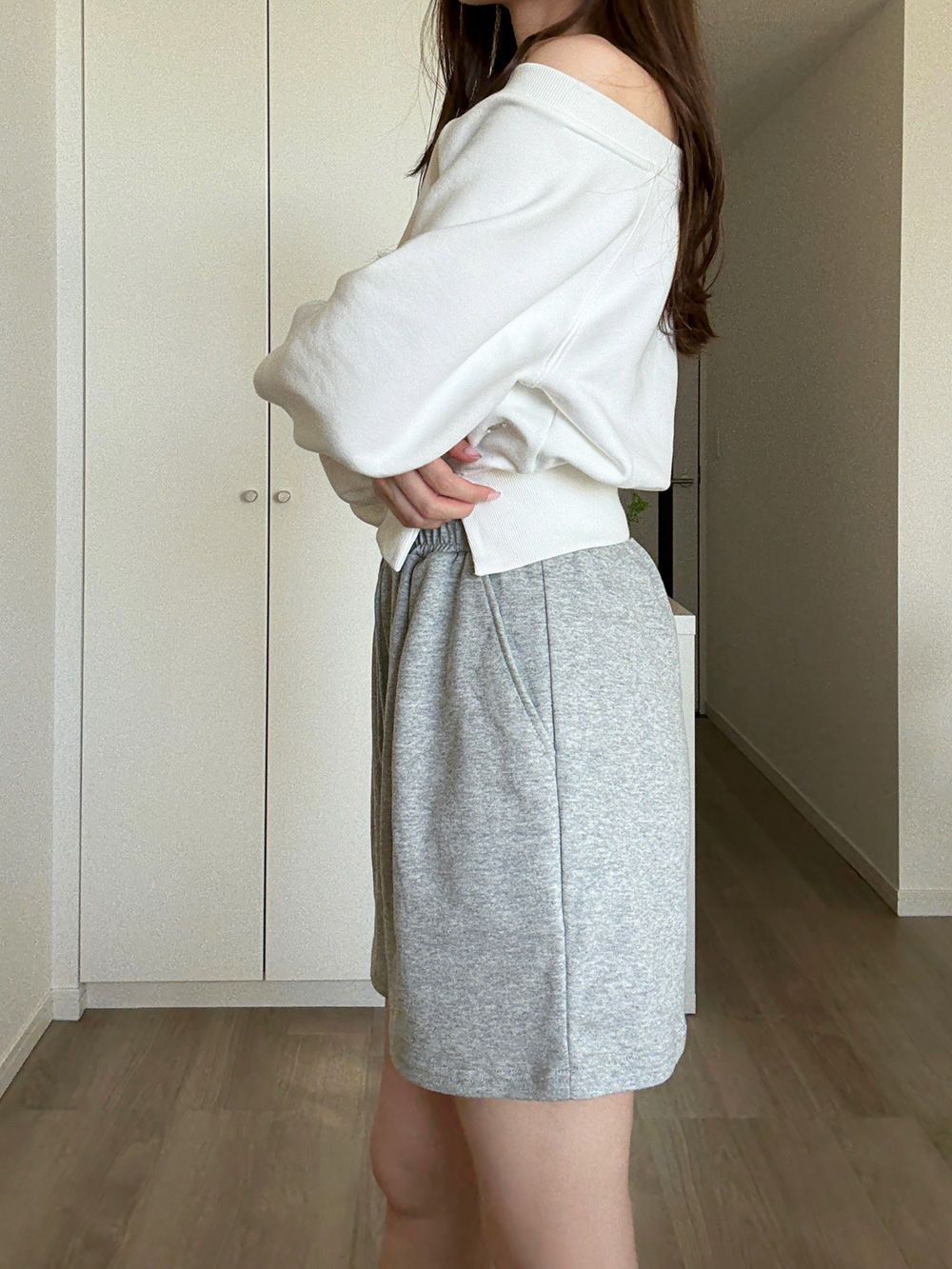 ウエストゴムスウェットショートパンツ | 詳細画像11