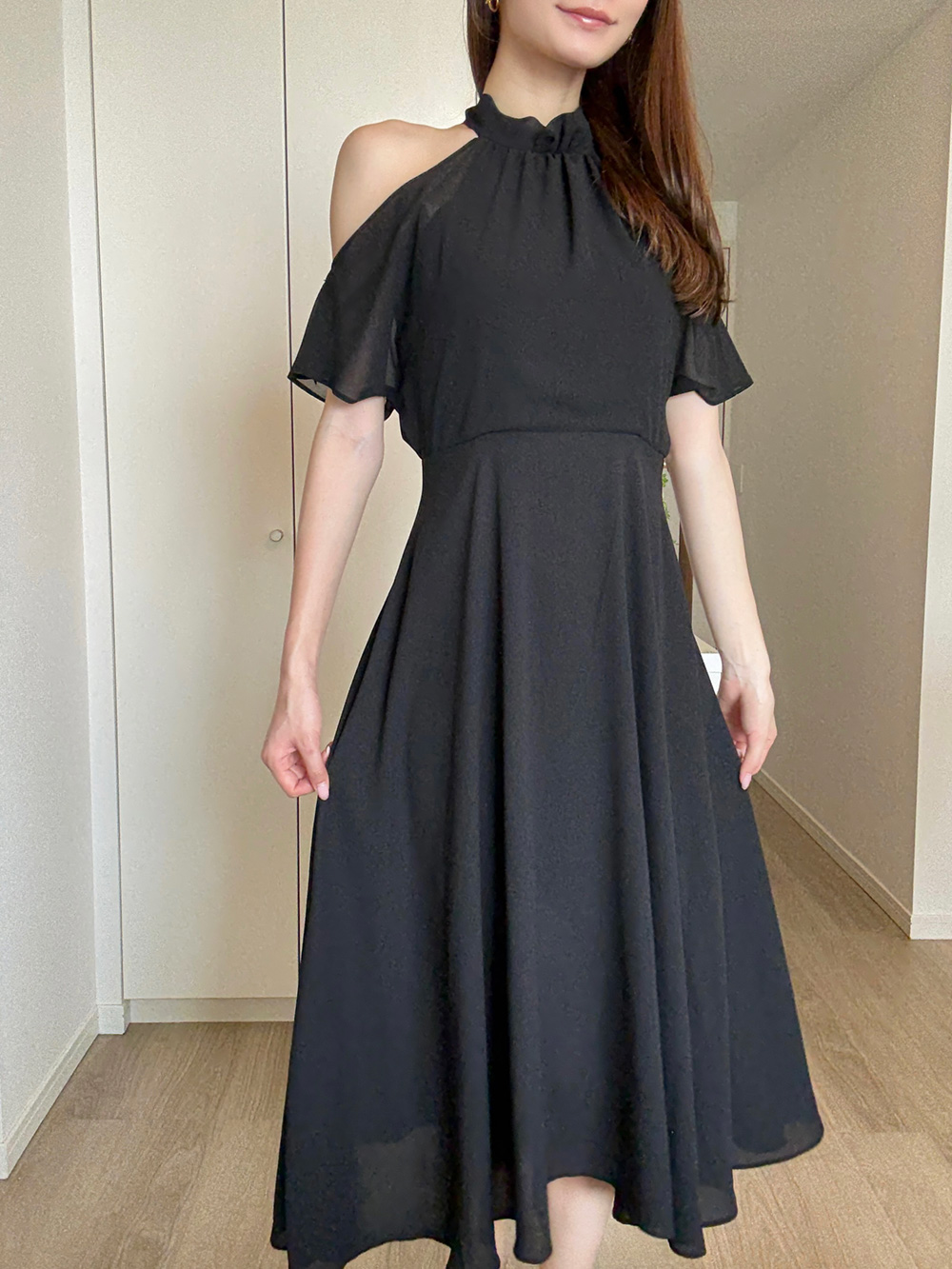 オープンショルダーバックリボンワンピース | 詳細画像3