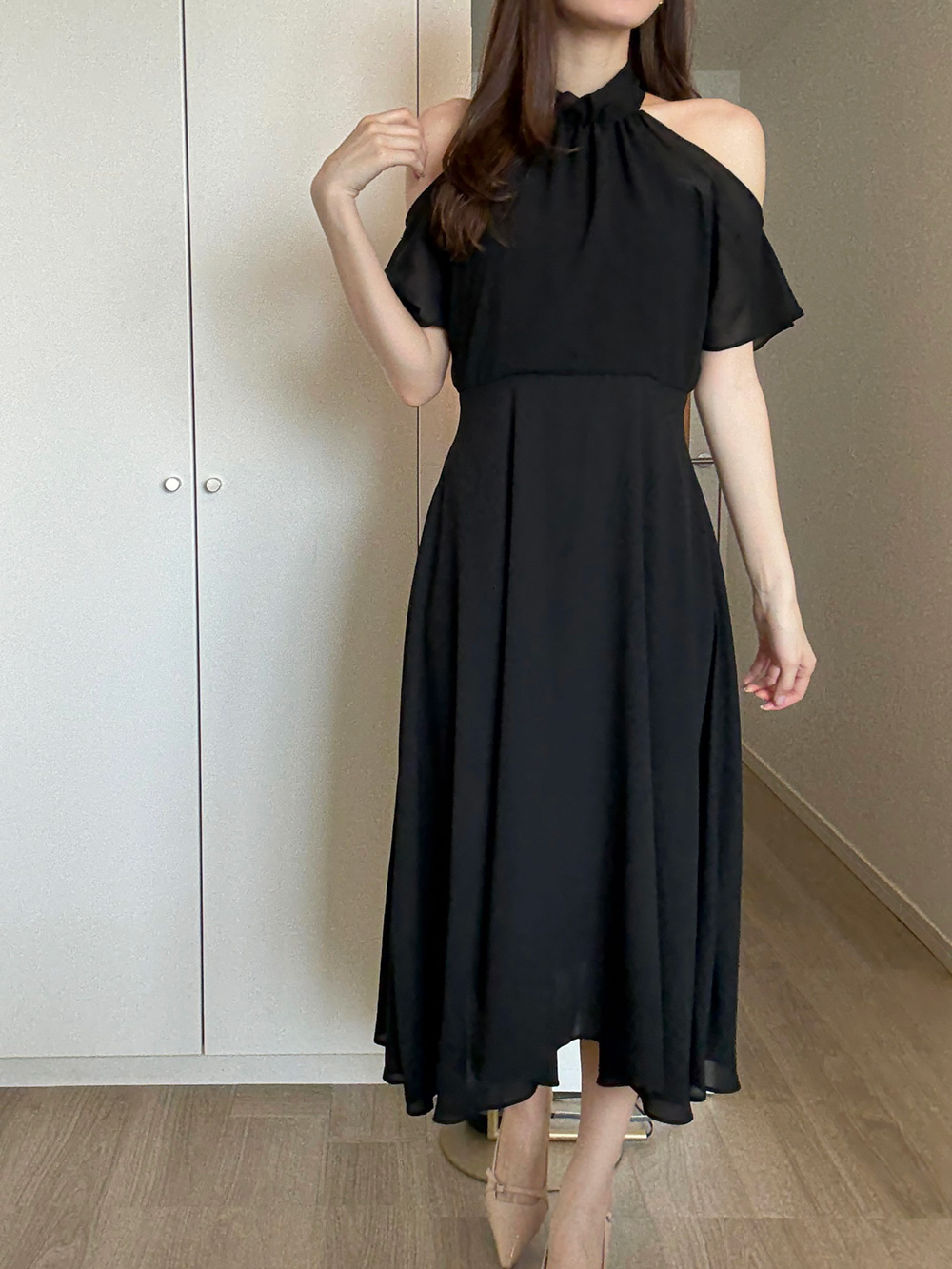 オープンショルダーバックリボンワンピース | 詳細画像5