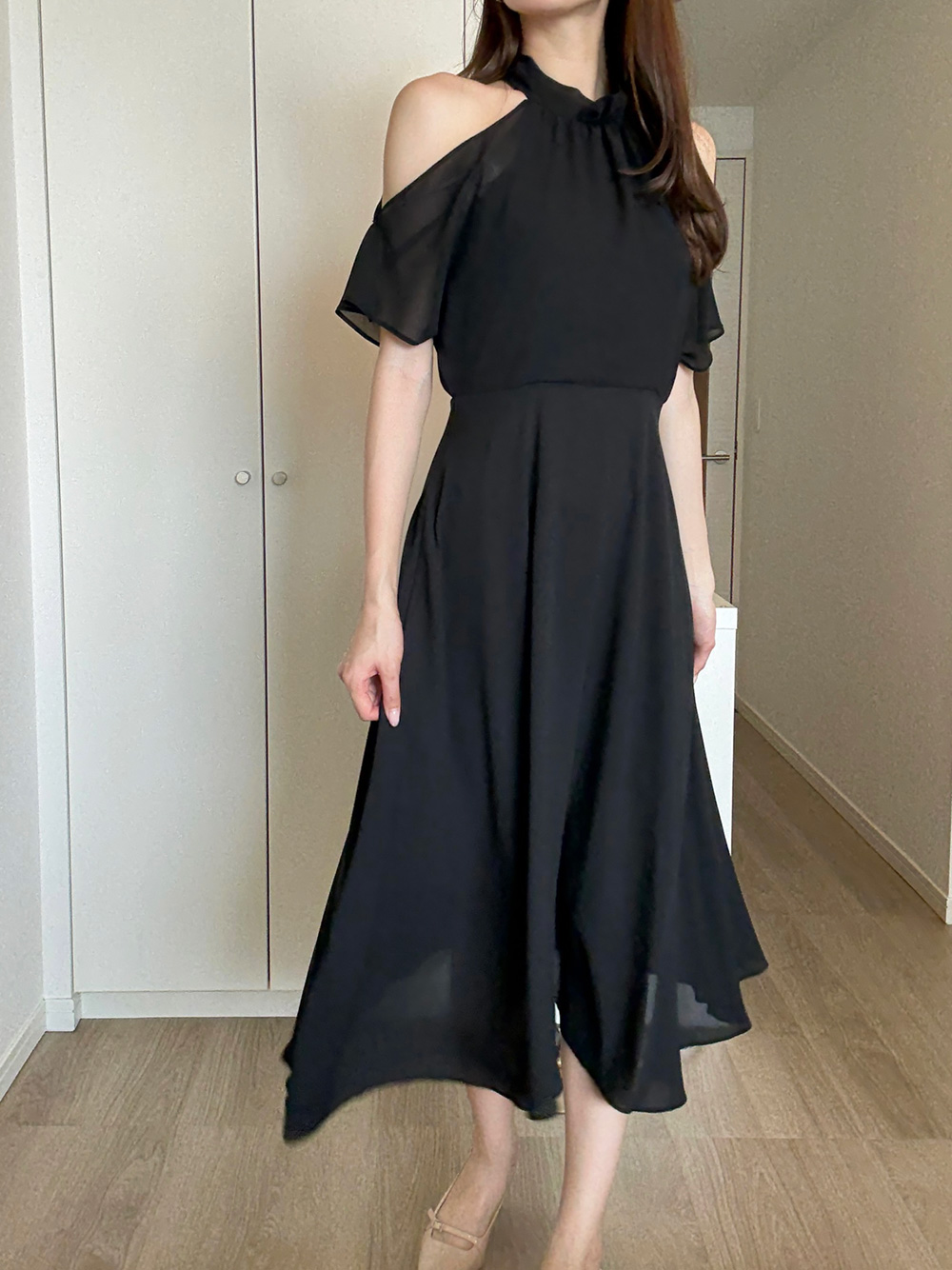 オープンショルダーバックリボンワンピース | 詳細画像7