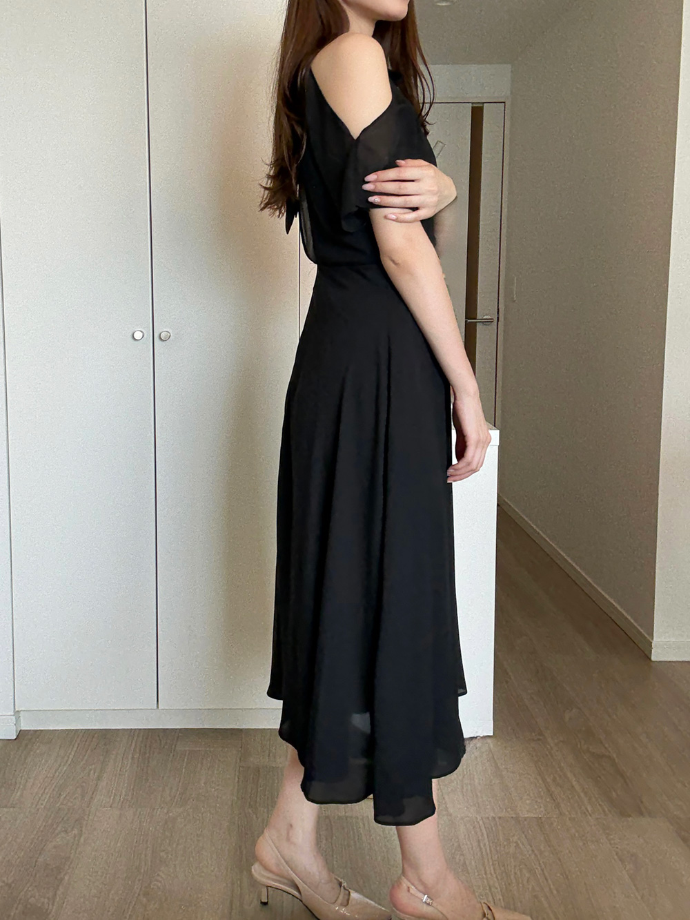 オープンショルダーバックリボンワンピース | 詳細画像9