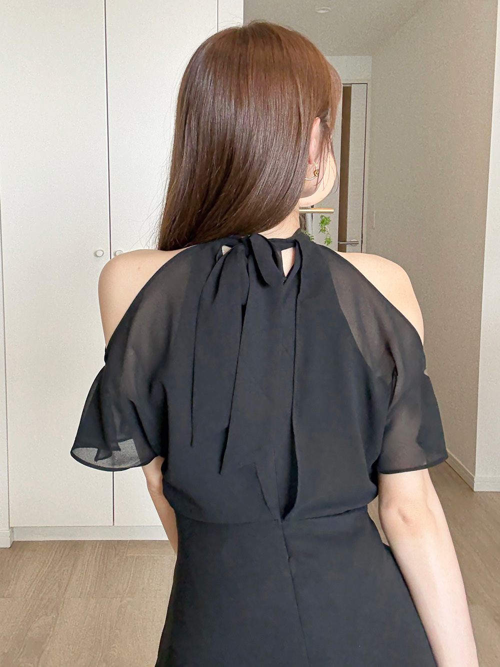オープンショルダーバックリボンワンピース | 詳細画像10