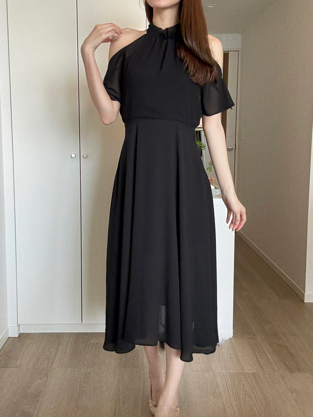 オープンショルダーバックリボンワンピース | 詳細画像11