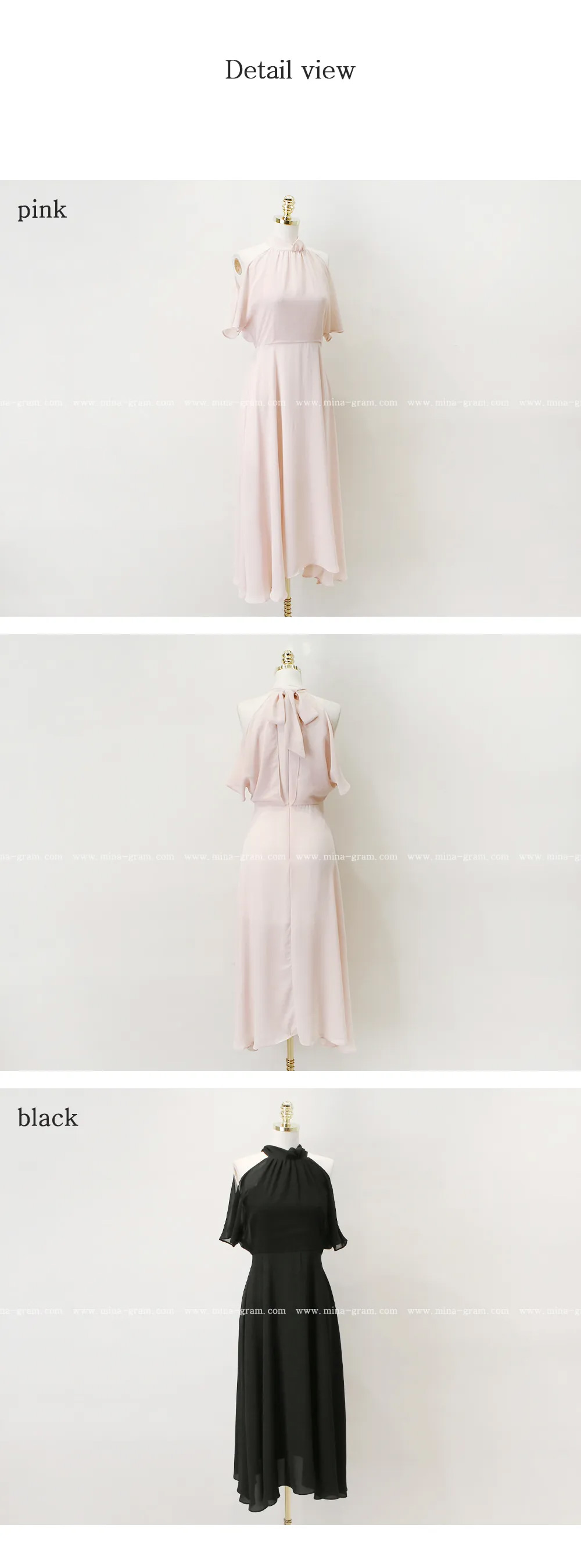 オープンショルダーバックリボンワンピース | 詳細画像14