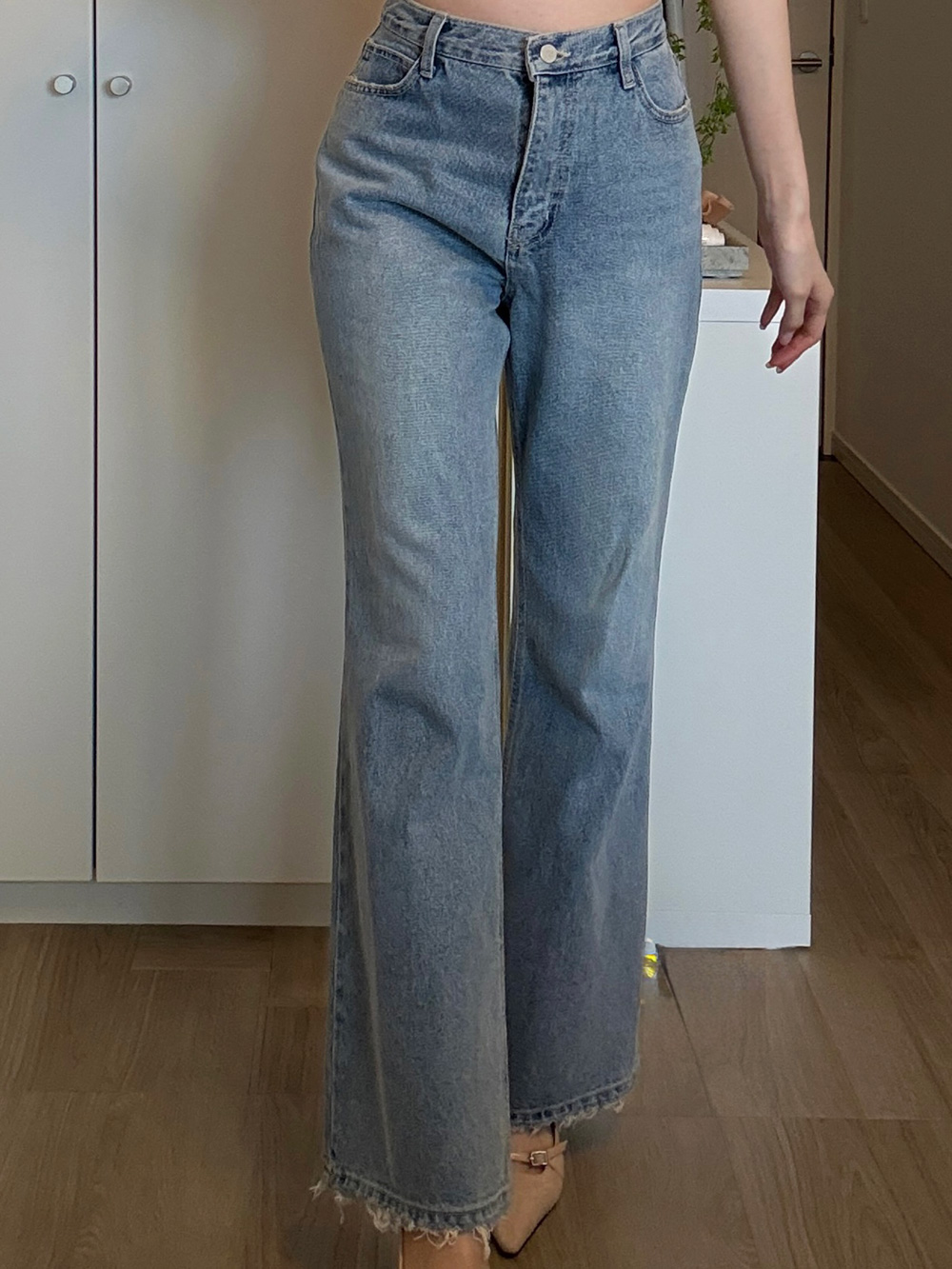 カットオフストレートデニムパンツ | 詳細画像2