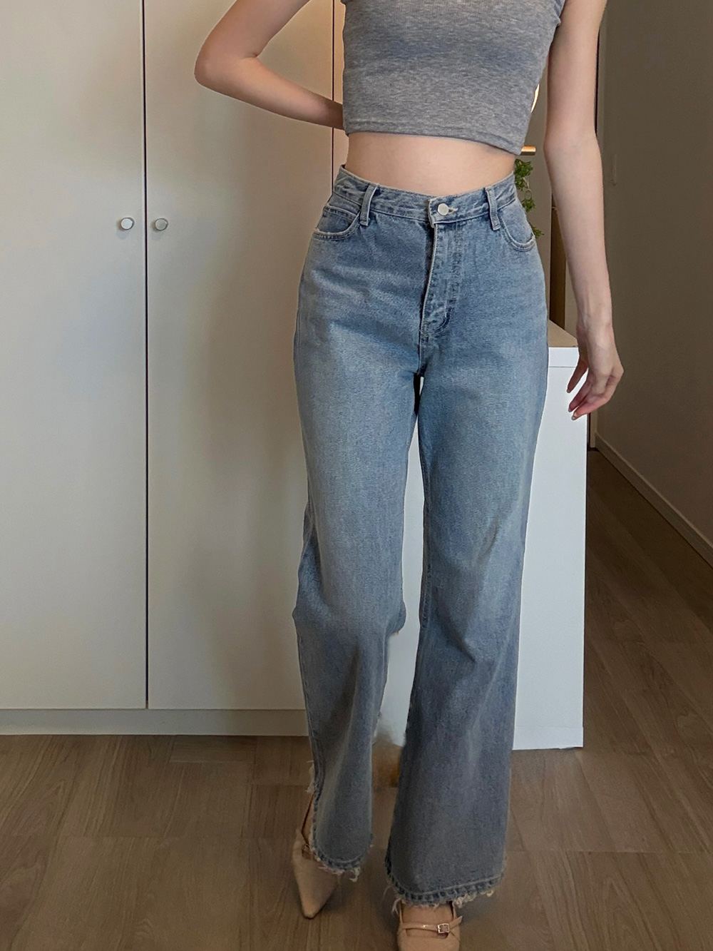 カットオフストレートデニムパンツ | 詳細画像11