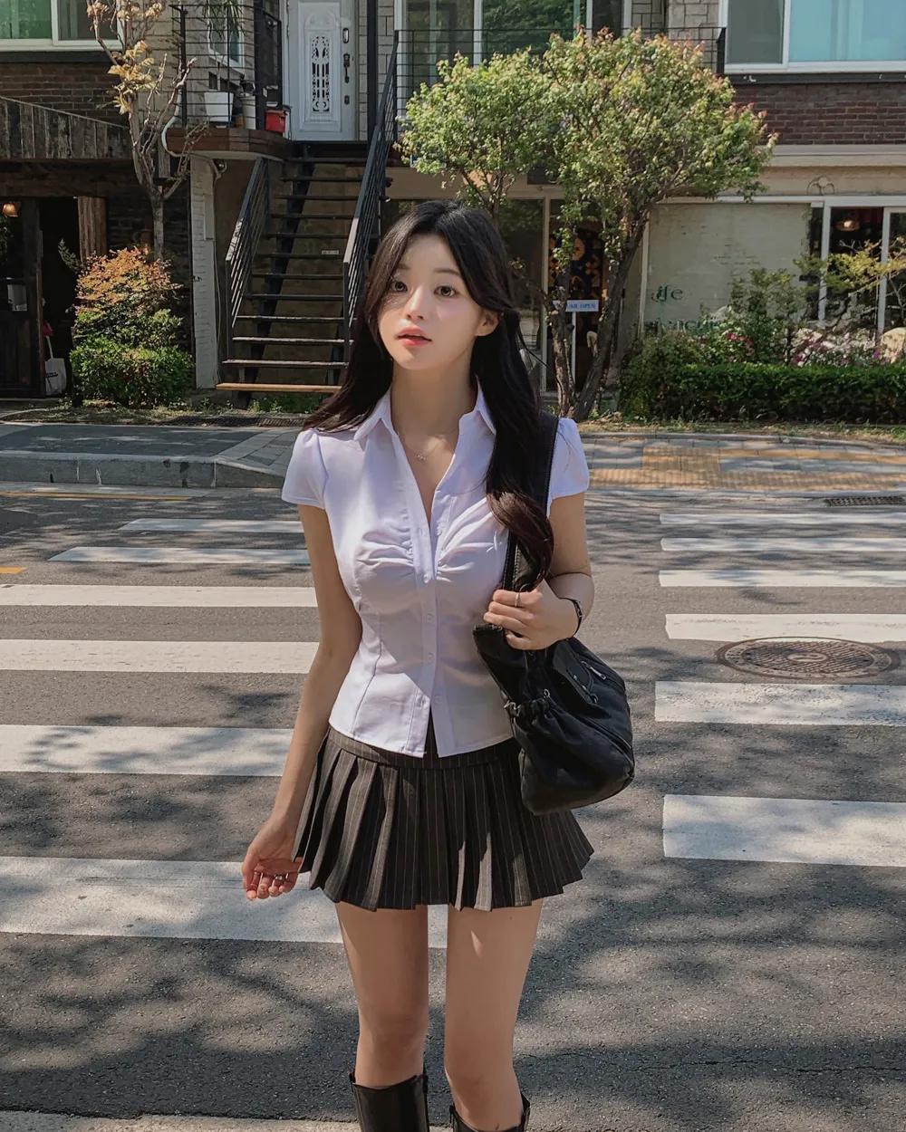 ギャザーストラップシャツ | highclassic | 詳細画像1