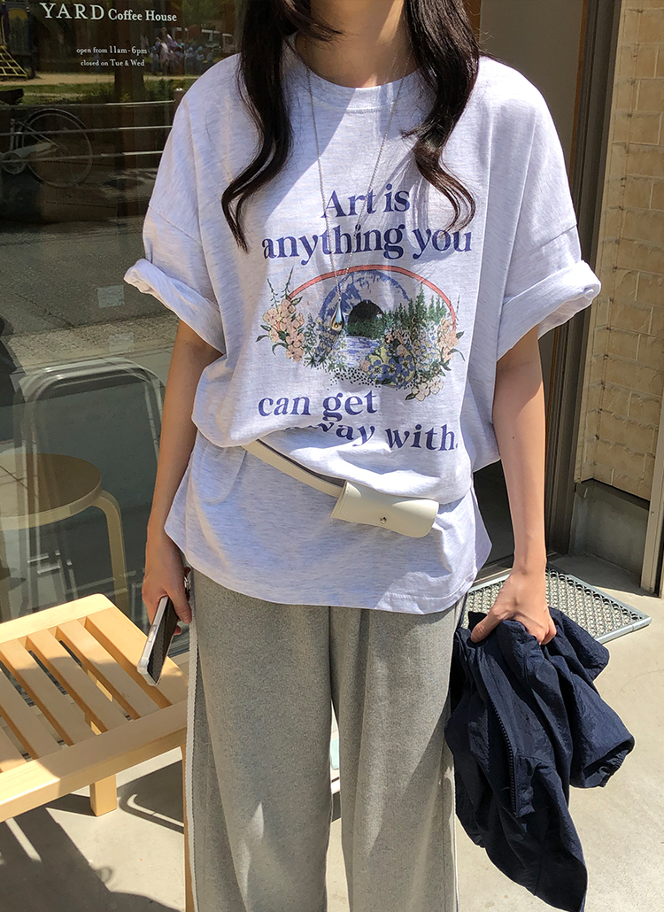 半袖プリント花柄Tシャツ | レディースファッション通販 - DHOLIC
