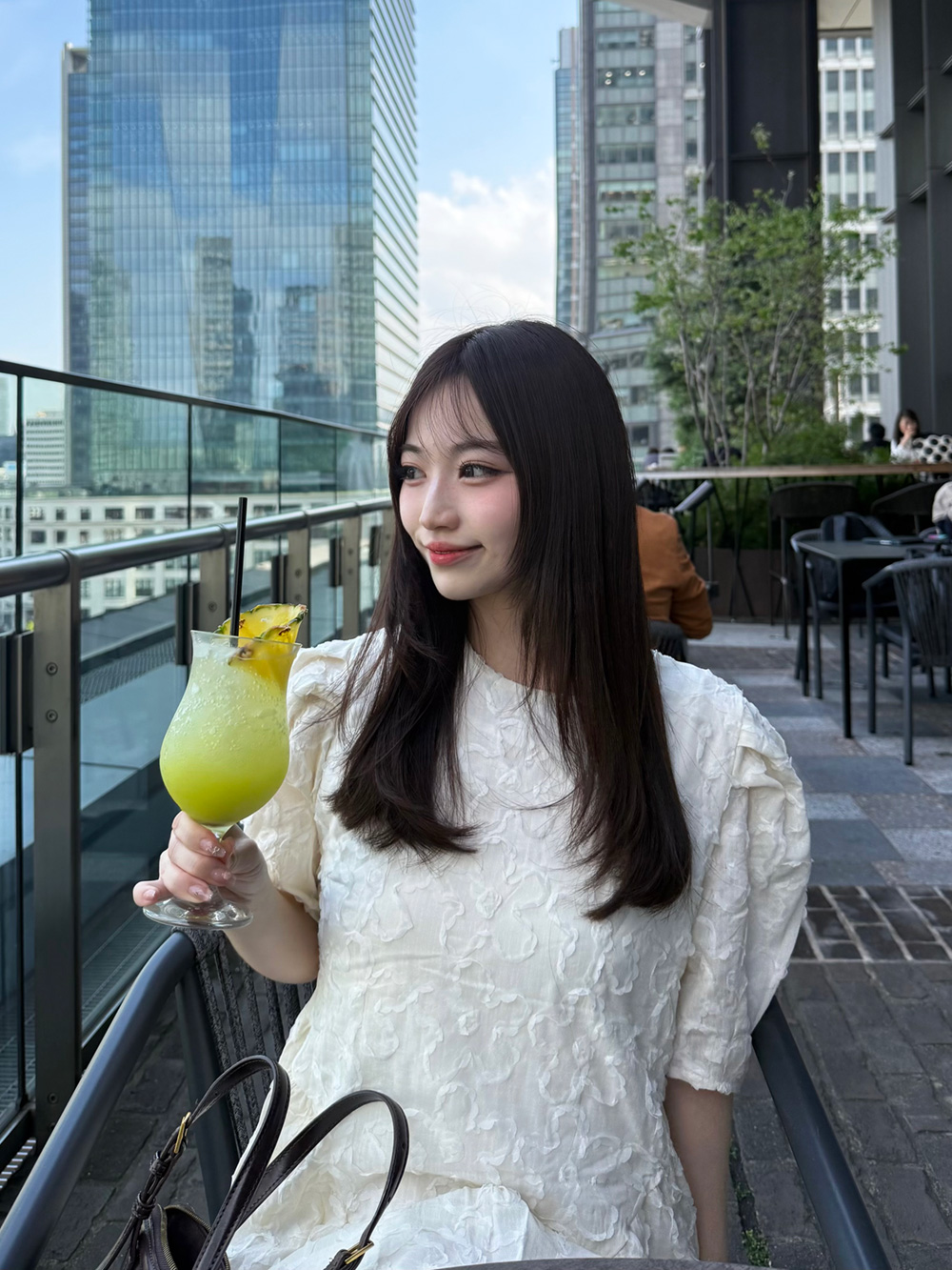 フラワーモチーフパフワンピース | 詳細画像7