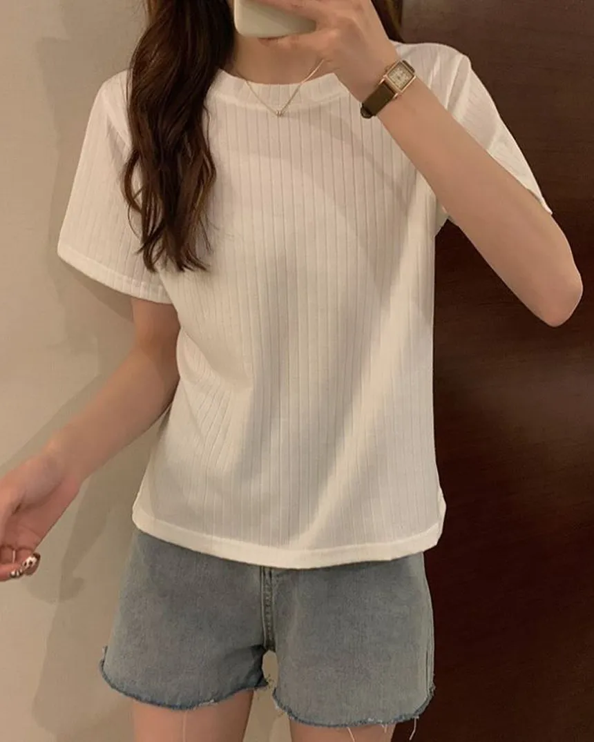 ベーシックラウンドネックオールシーズンTシャツ | KEECHEL | 詳細画像1