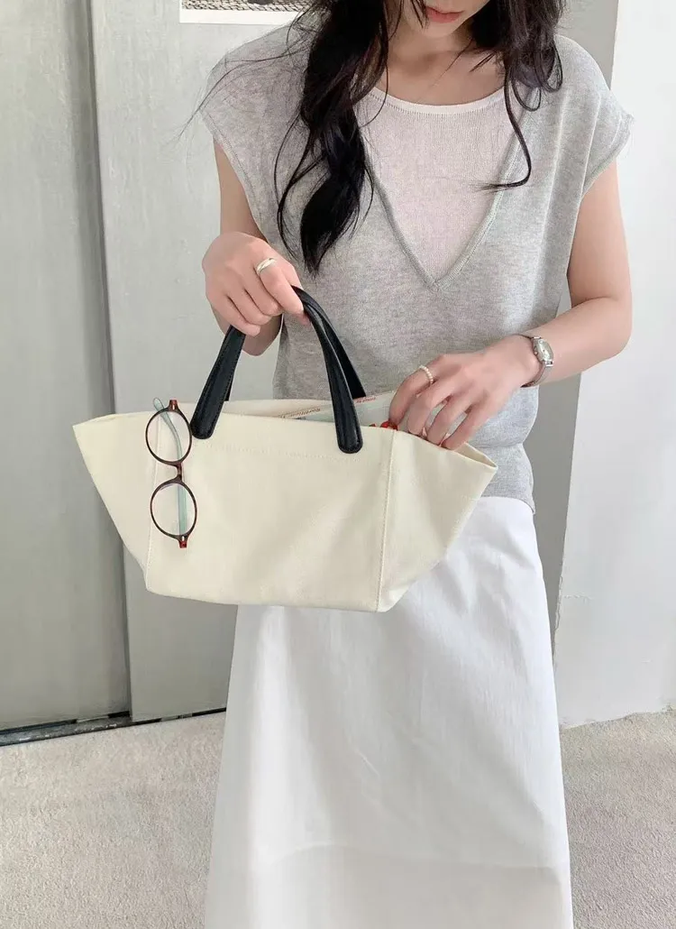 レザー調コットントートバッグ | whosbag | 詳細画像1