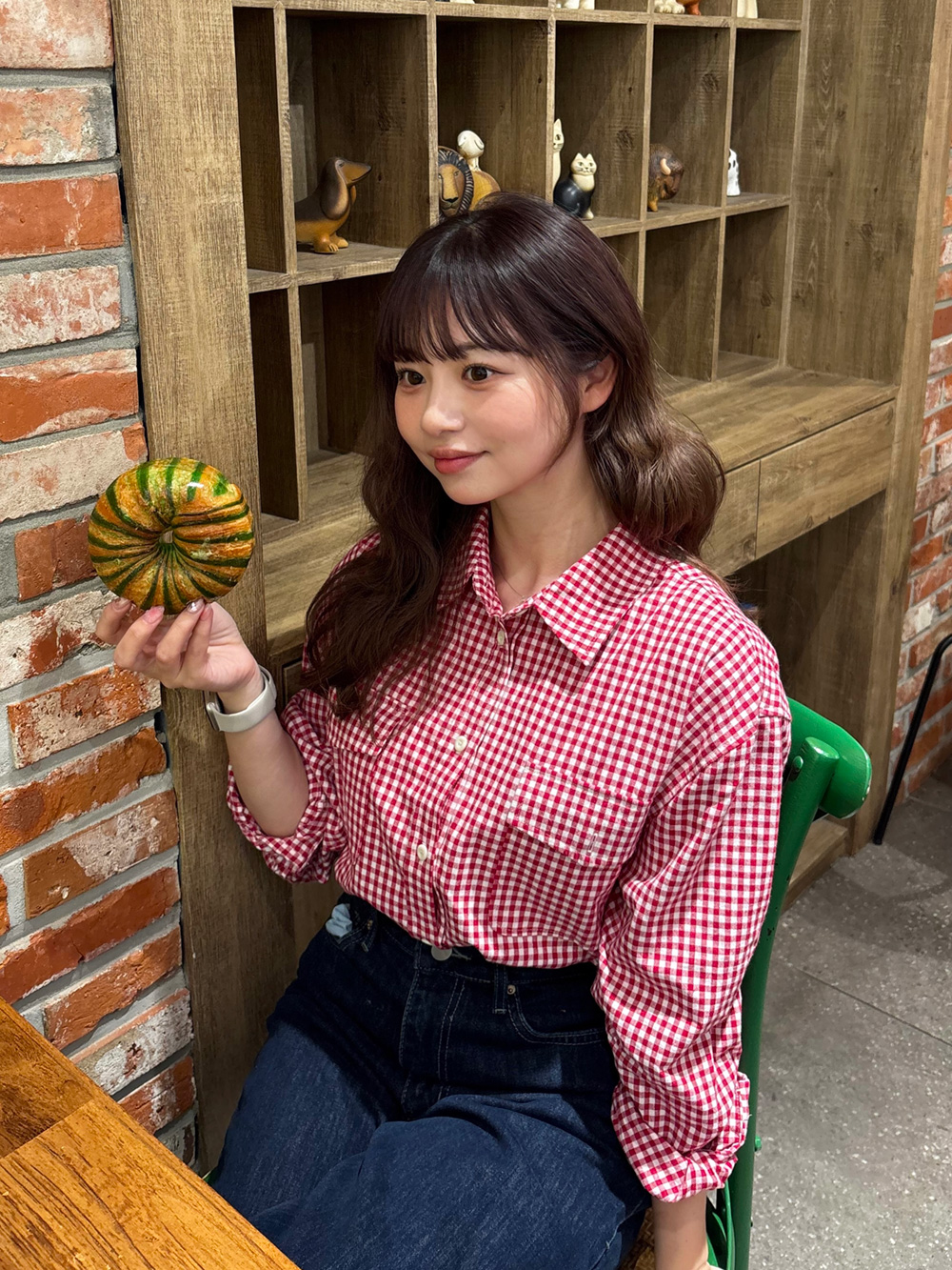 コットンギンガムチェックシャツ | レディースファッション通販 - DHOLIC