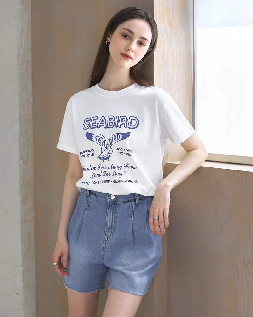 半袖ラウンドネックプリントTシャツ | MONO AT.D | 詳細画像1