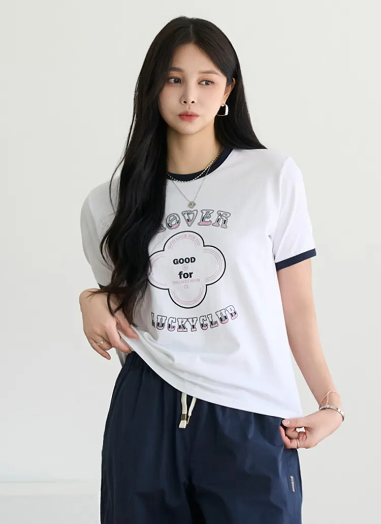 配色レタリングTシャツ | pippin | 詳細画像1
