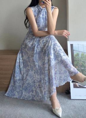 DHOLIC／ゴムバンドベルト付チュールスリーブワンピース　ベージュ　ミナグラム ゴムバンドベルト付チュールスリーブワンピース | レディース