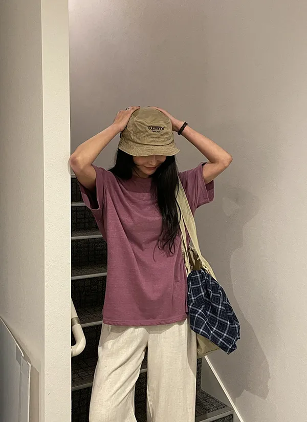 コットンステッチボクシーTシャツ | crushj | 詳細画像1