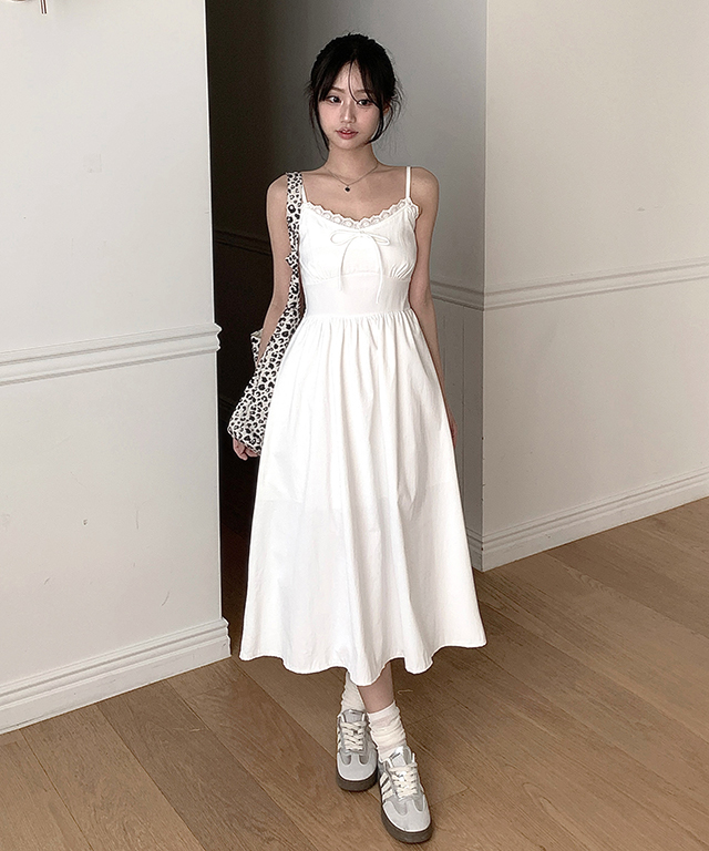 00s 希少 LIZLISA リボン&くるみボタン ウールプリーツキャミワンピ 00s 希少 LIZLISA リボン&くるみボタン ウールプリーツキャミ