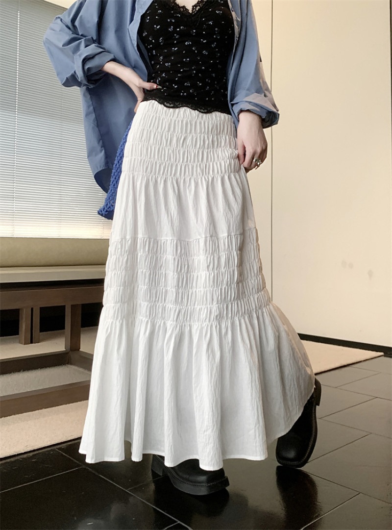 ウエストゴムロングシャーリングスカート | 詳細画像12