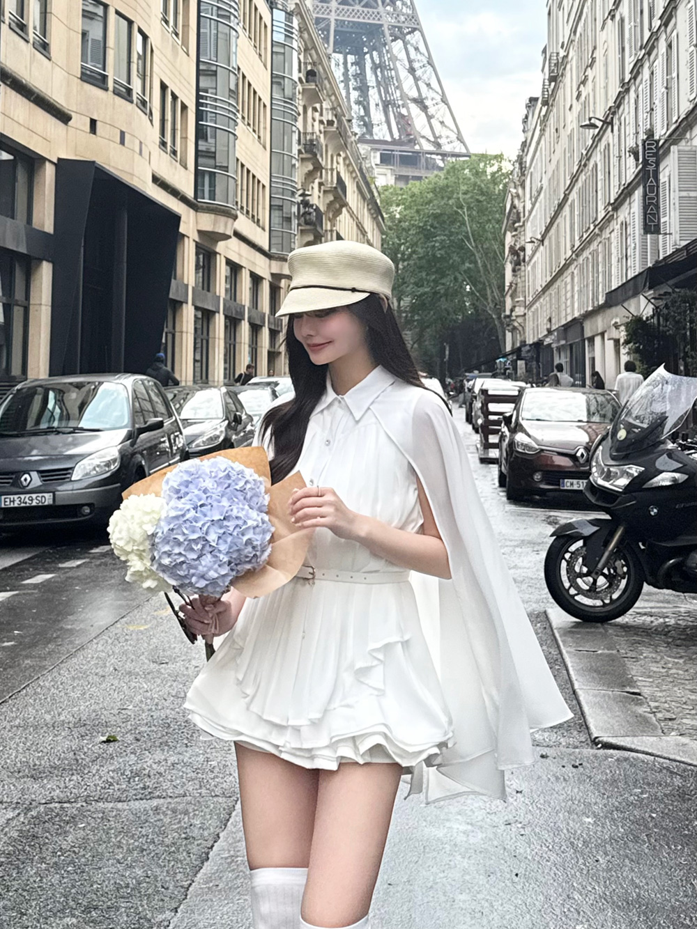 ベルト付2WAYケープブラウス | レディースファッション通販 - DHOLIC