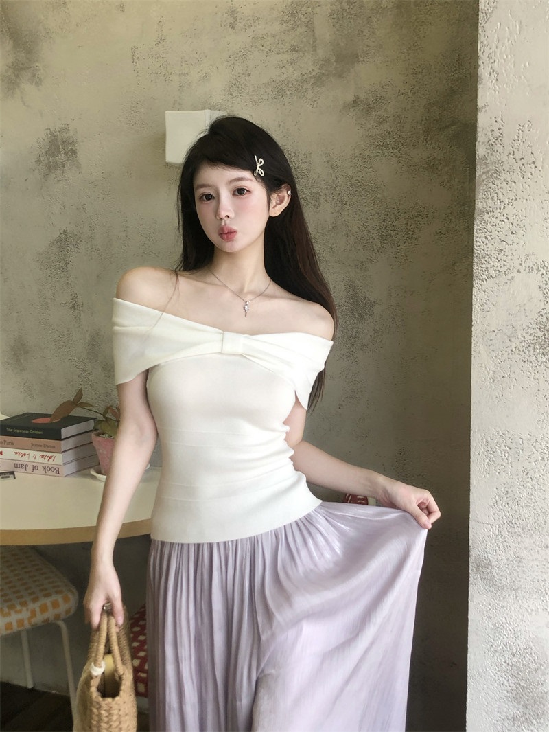 リボンオフショルダーニット | 詳細画像7