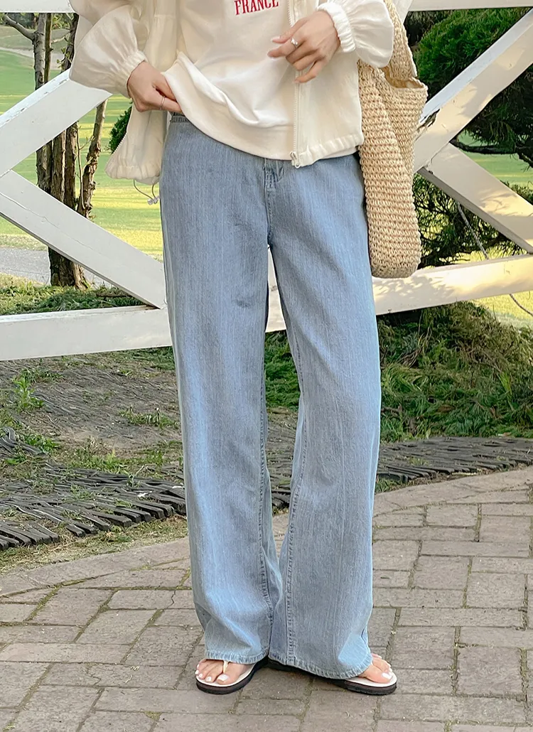 バックゴムワイドデニムパンツ | ODE | 詳細画像1