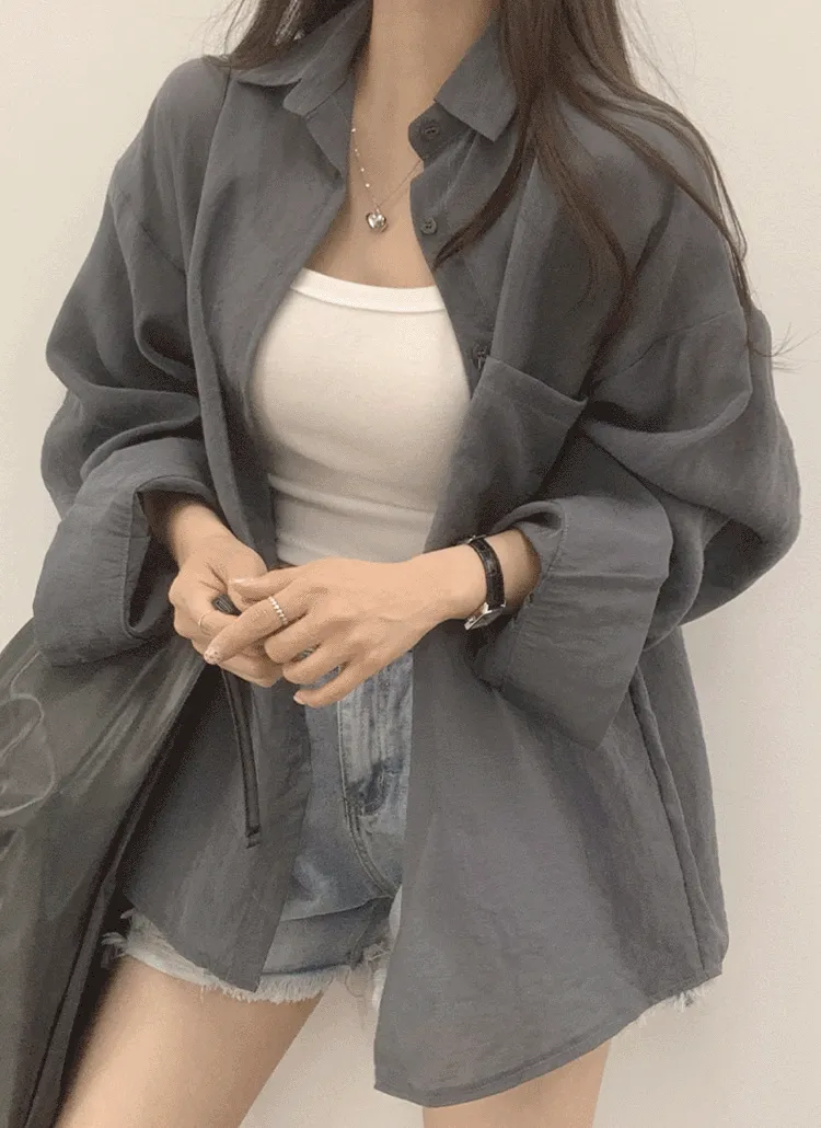 シースルールーズシャツ | withhuilin | 詳細画像1