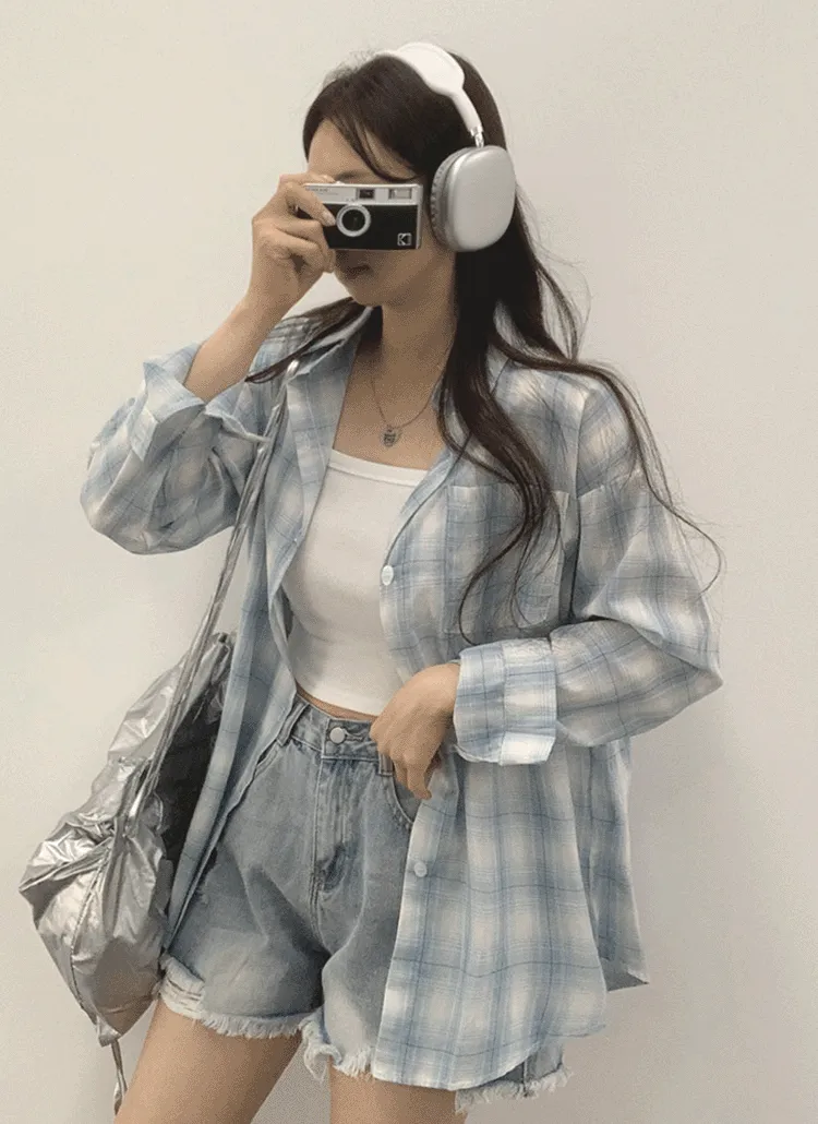 ワンポケットチェックシャツ | withhuilin | 詳細画像1