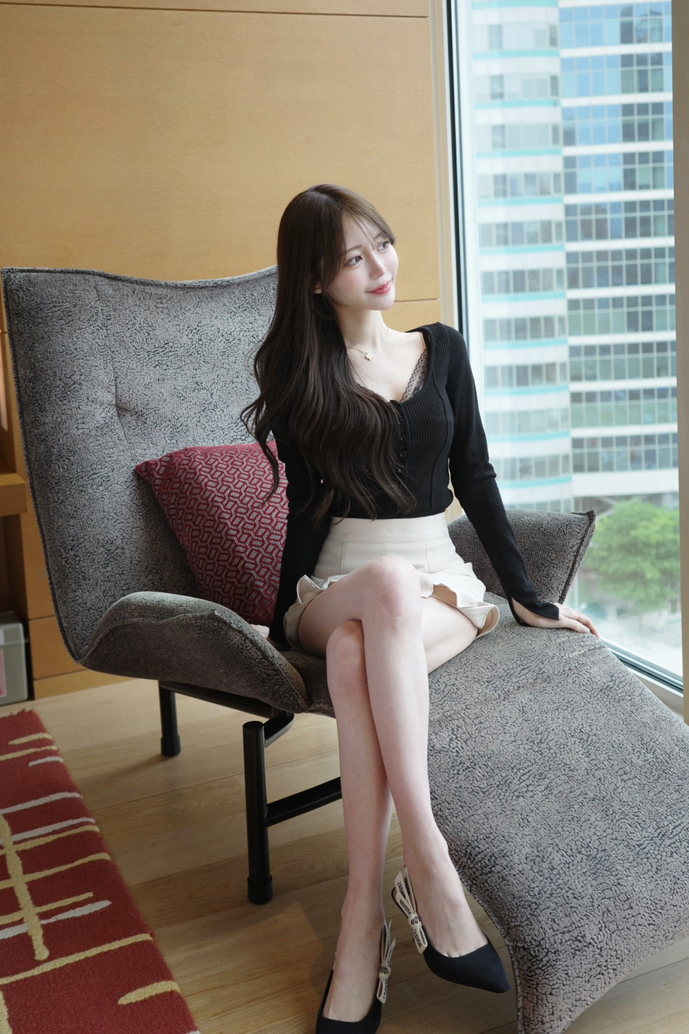 スリットAラインスカートパンツ | 詳細画像3