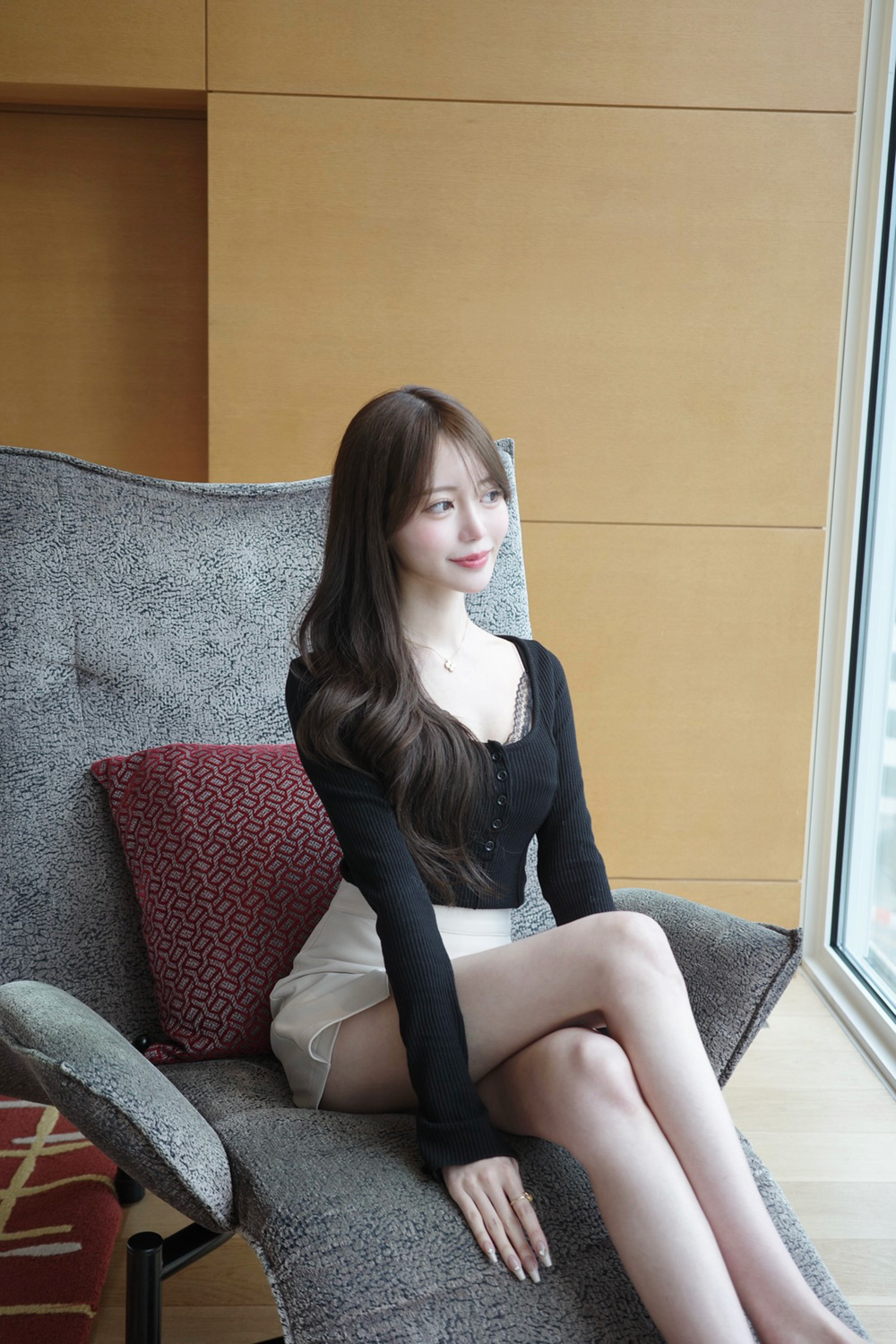 スリットAラインスカートパンツ | 詳細画像5