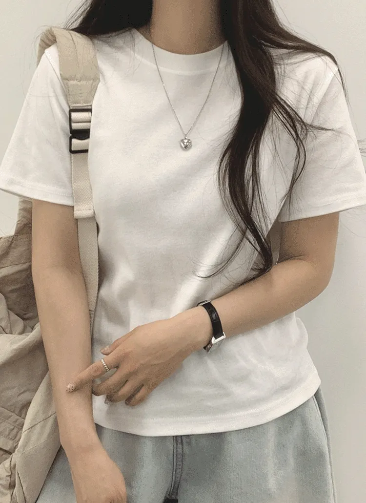 半袖無地Tシャツ | withhuilin | 詳細画像1