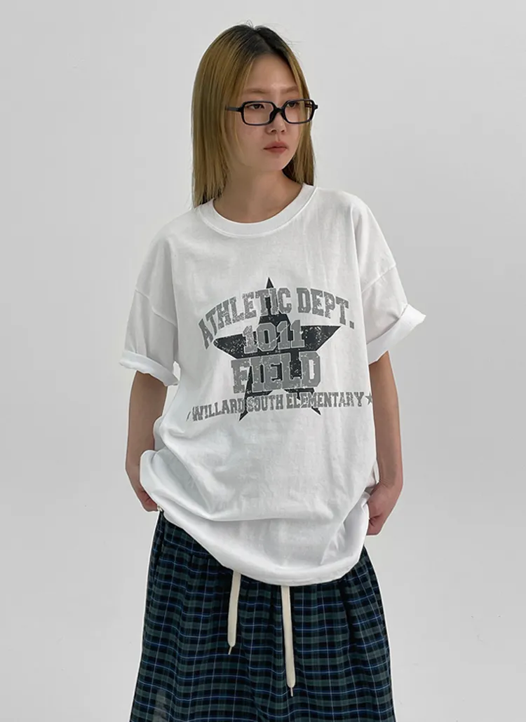 半袖ルーズロゴTシャツ | blackup | 詳細画像1
