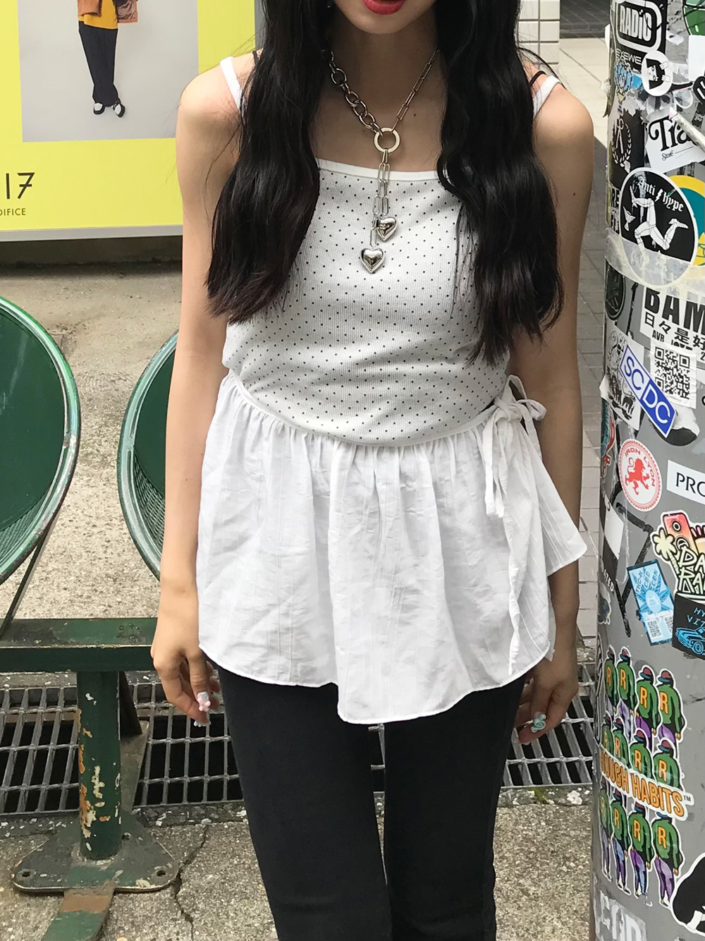 ドットスクエアリブキャミソール | 詳細画像7