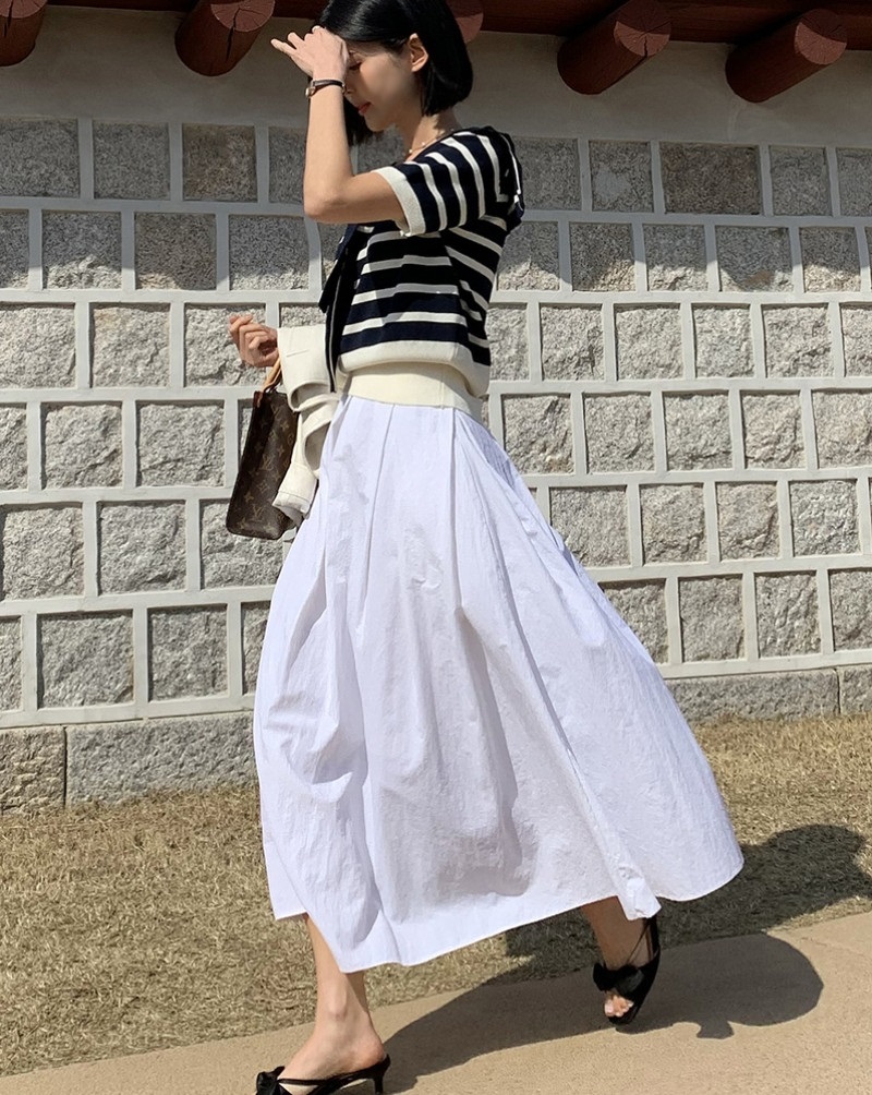 セーラーカラー半袖ボーダーニット | 詳細画像5