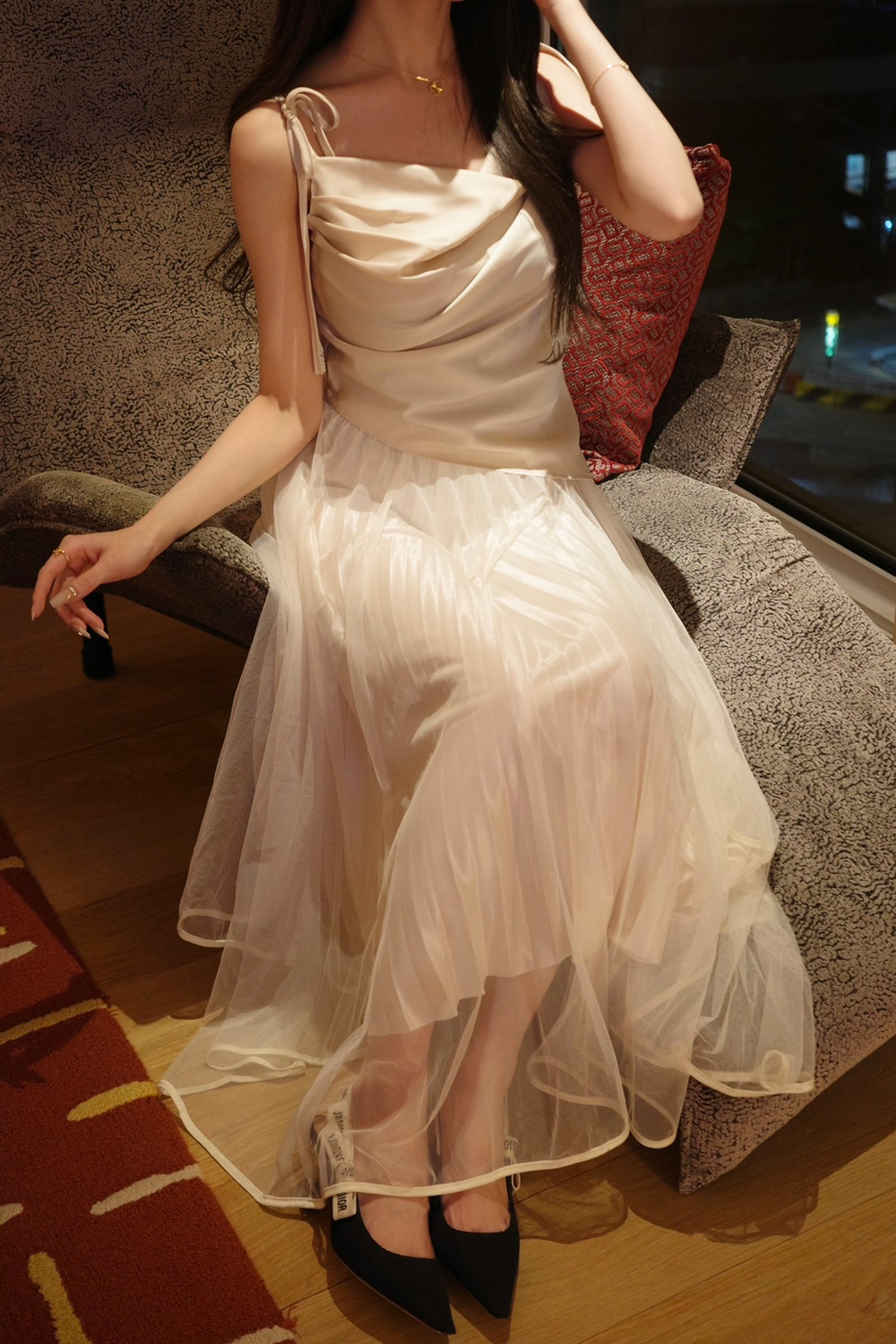 シルキードレープリボンキャミブラウス | 詳細画像10