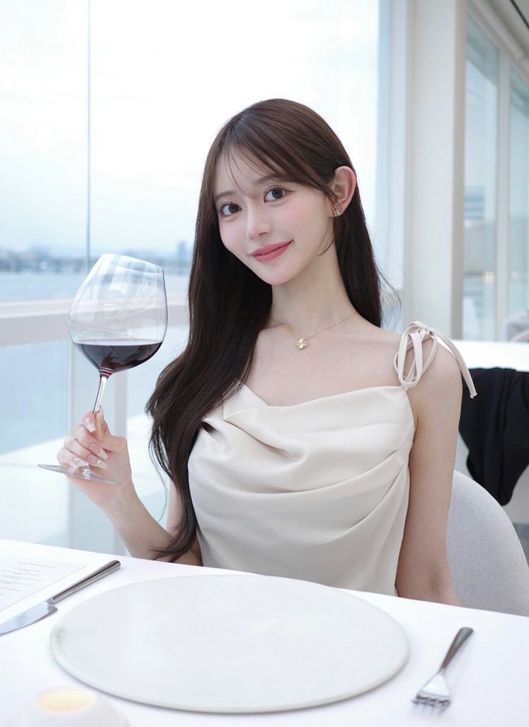 バックスリットノースリーブ&ストレートスラックスSET・全5色