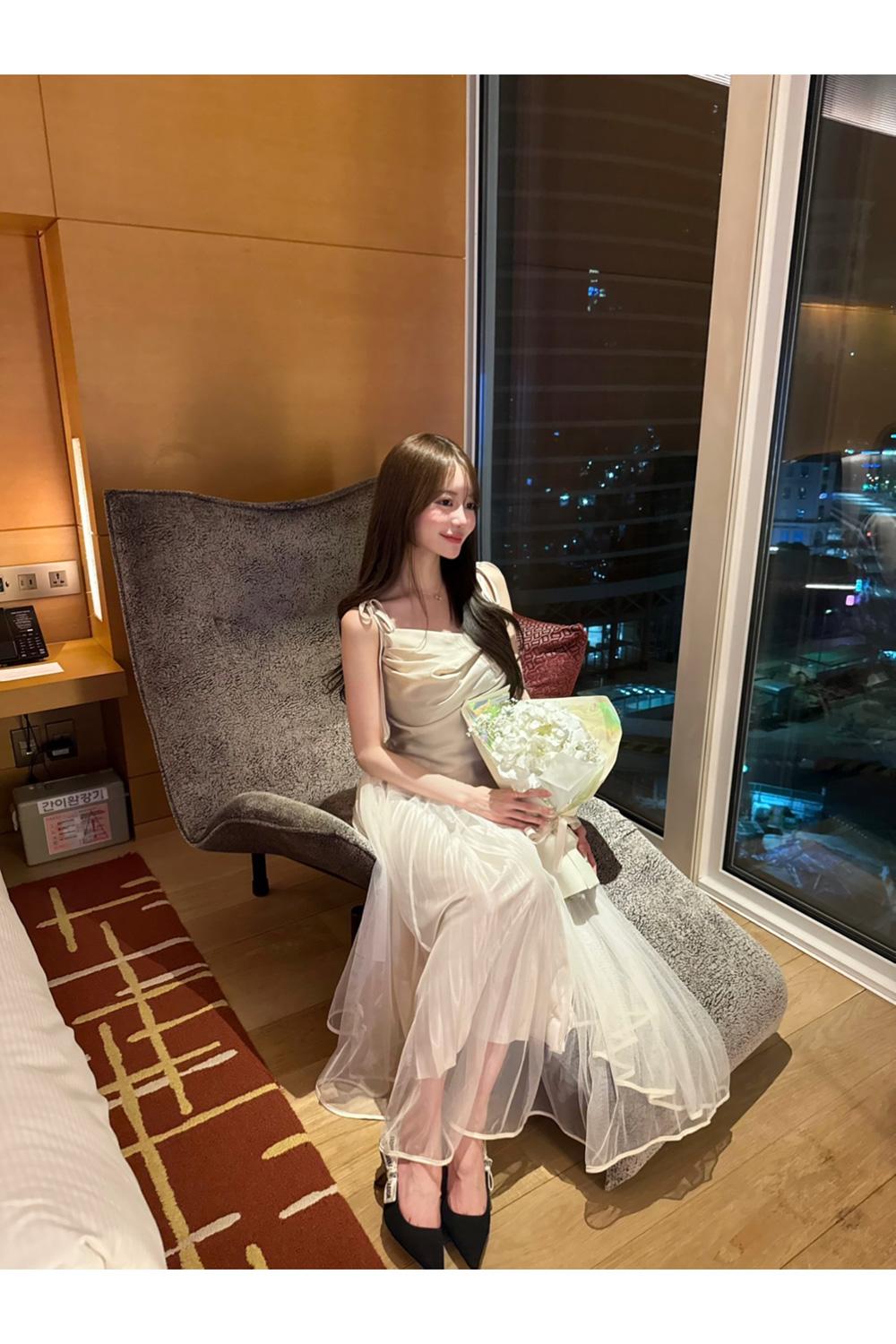 チュールプリーツロングスカート | 詳細画像3