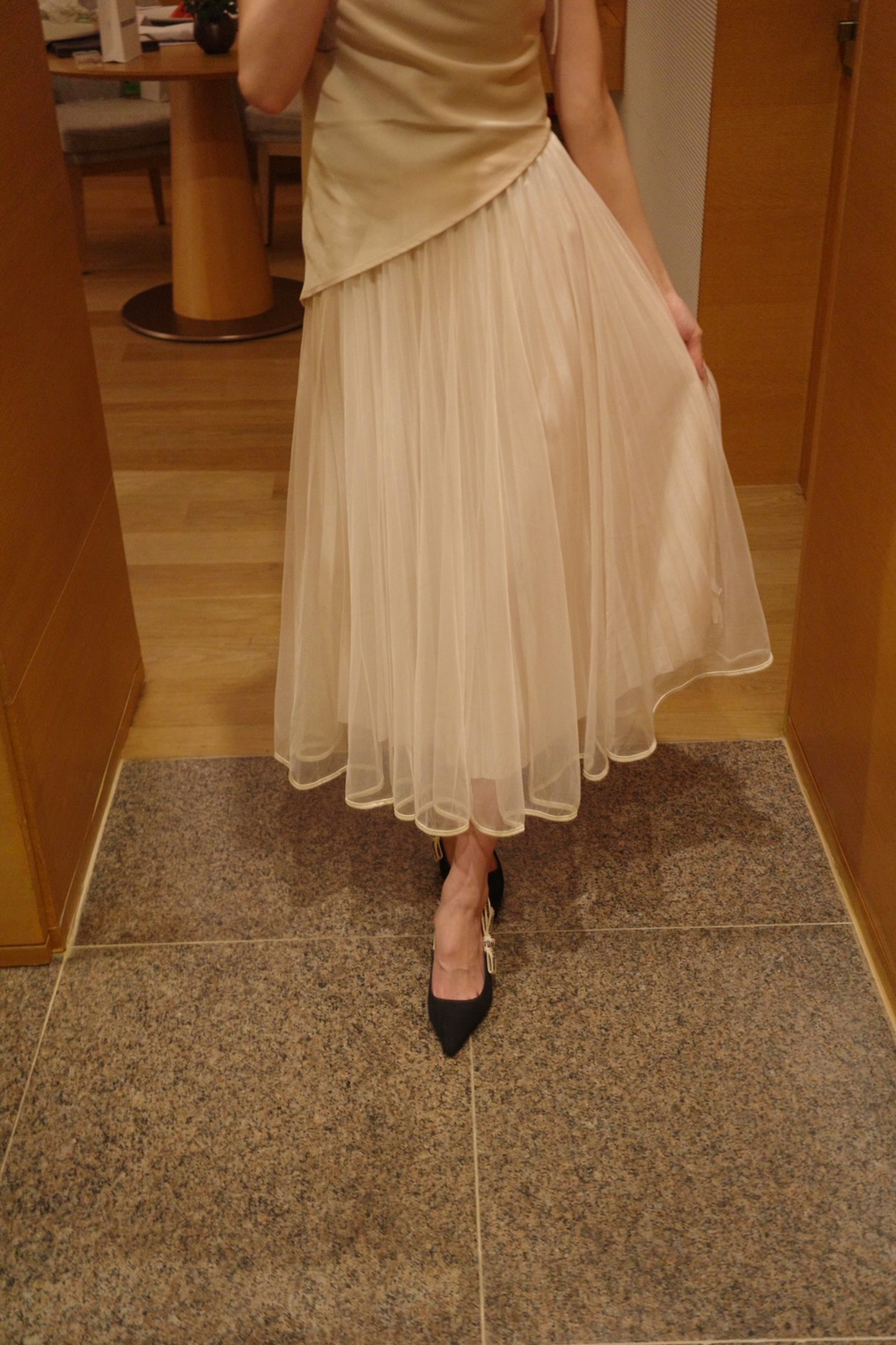 チュールプリーツロングスカート | 詳細画像11