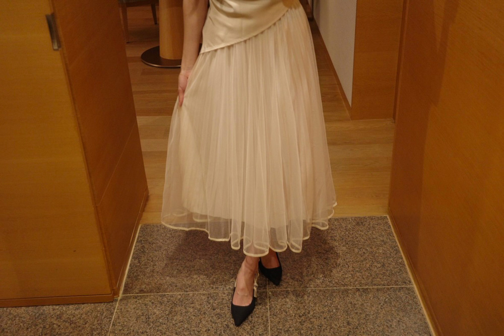 チュールプリーツロングスカート | 詳細画像12