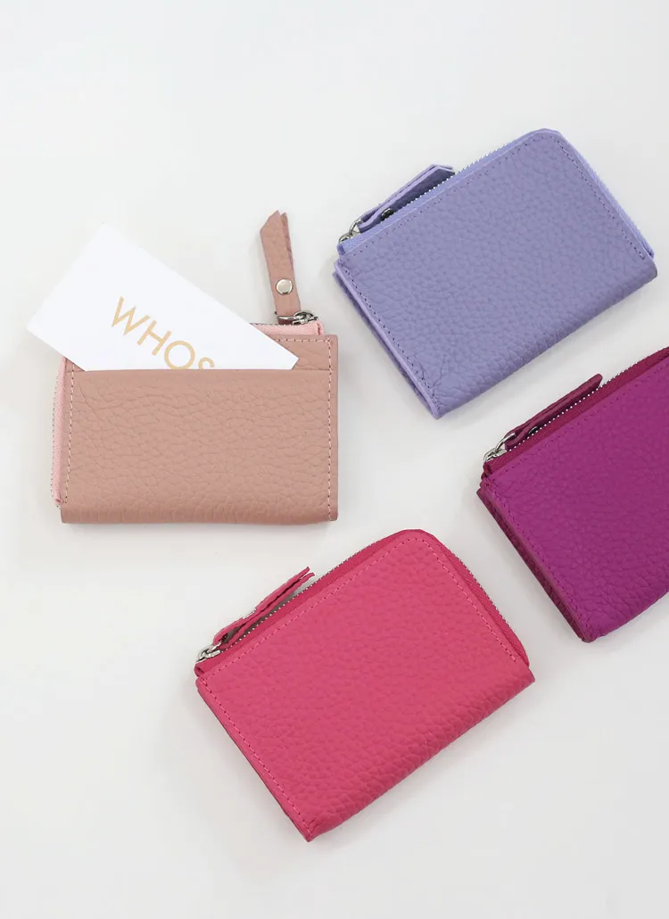 カウレザージップアップカードウォレット | whosbag | 詳細画像1