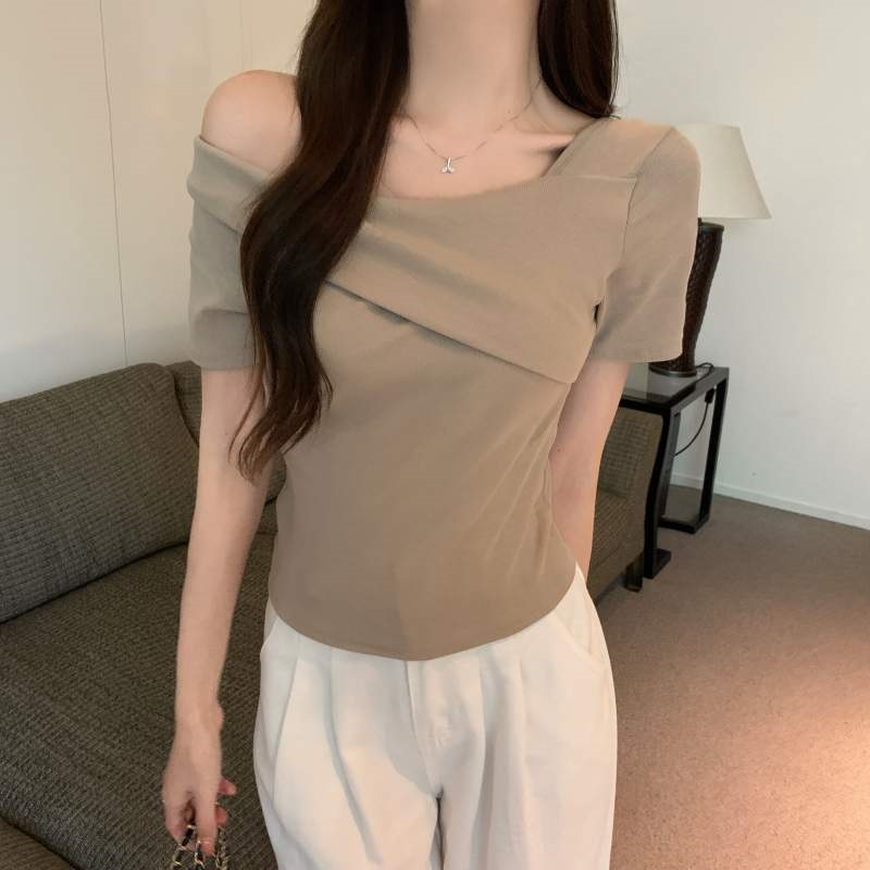オフショルダーアンバランスTシャツ | 詳細画像2