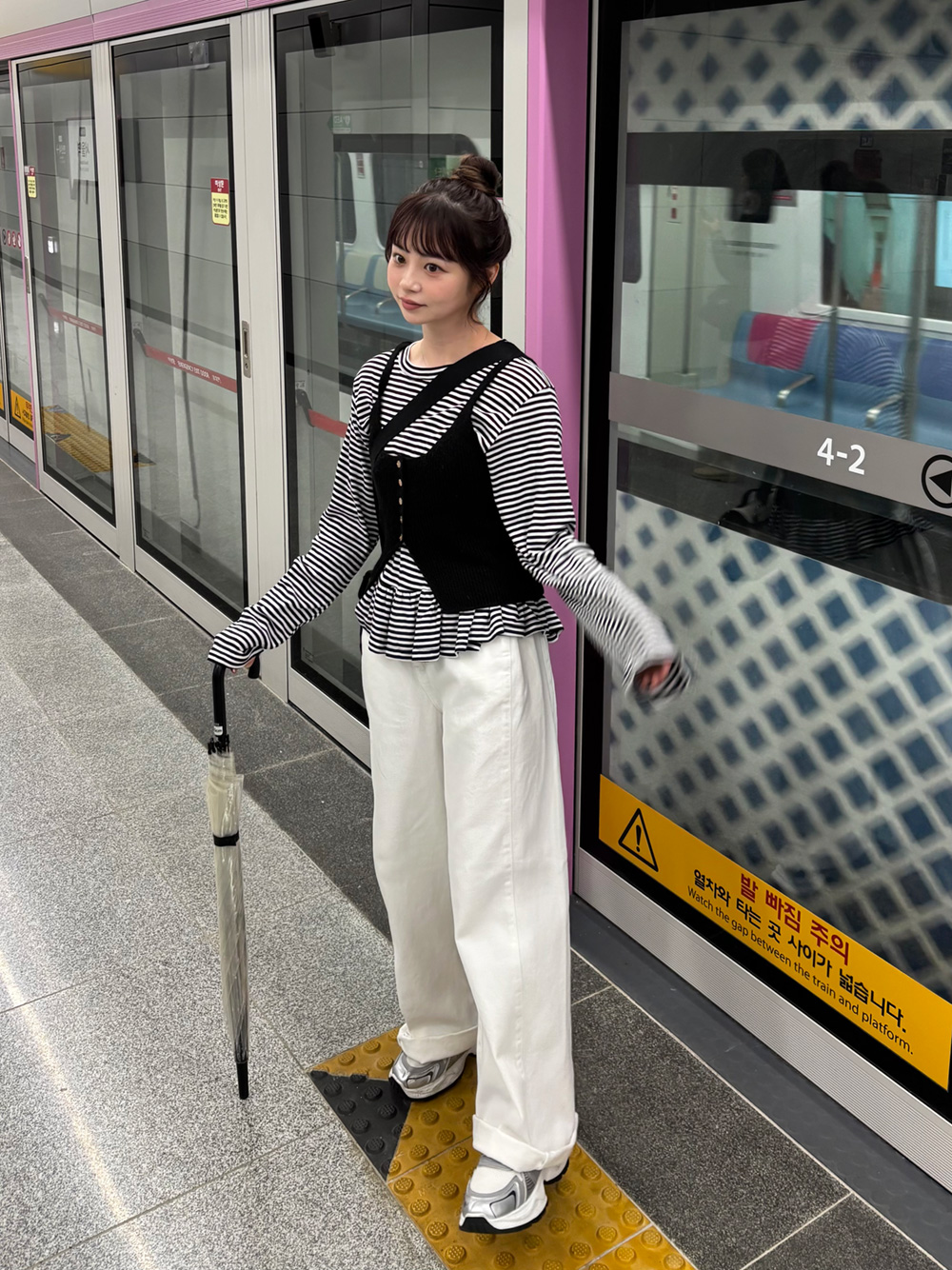 スリットボタンニットビスチェ | 詳細画像6