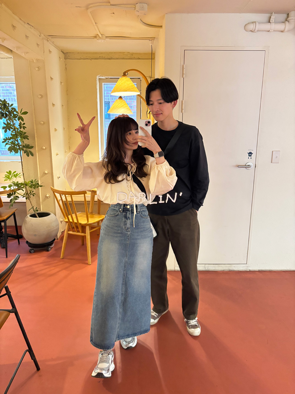 バックスリットロングデニムスカート | 詳細画像5